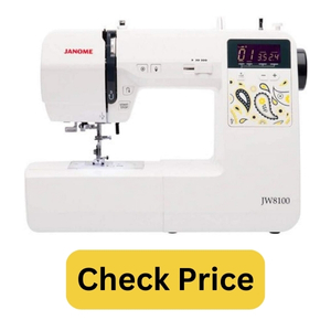 Janome JW8100 Fully-Featured Computerized Sewing Machine with 100 Stitches